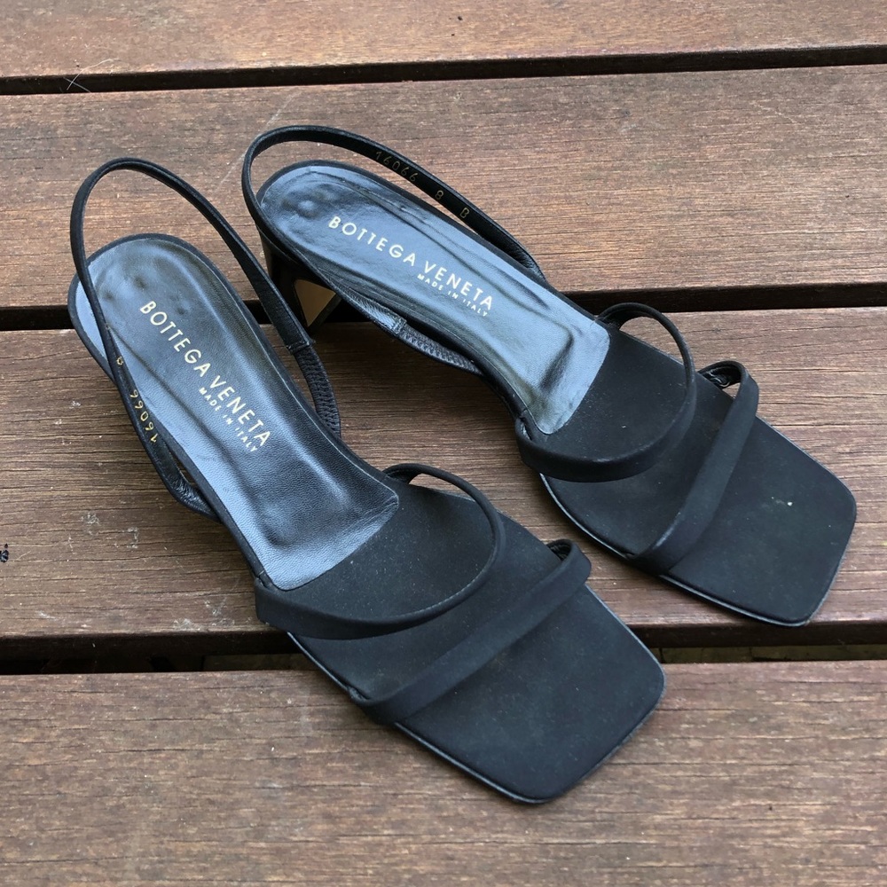 Bottega Veneta block sandal square toe